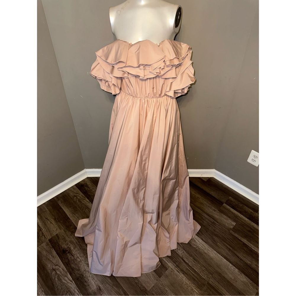 Jason Wu Collection Off-The-Shoulder Ruffle Taffeta Gown - Picture 12 of 13